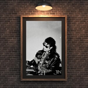 Michael Jackson Poster – Iconic King of Pop Wall Art, Vintage Black and White Music Decor, Retro MJ Print for Music Rooms & Studio Decor image 5