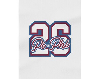 Pi Beta Phi Sweatshirt Blanket, Greek Life Blanket, Personalized College Blanket, Big Little Gift, Sorority Dorm Blanket