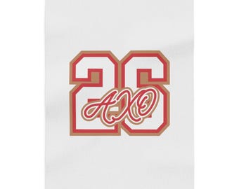 Alpha Chi Omega Sweatshirt Blanket, Greek Life Blanket, Personalized College Blanket, Big Little Gift, Sorority Dorm Blanket