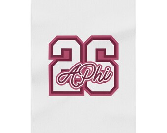 Alpha Phi Sweatshirt Blanket, Greek Life Blanket, Personalized College Blanket, Big Little Gift, Sorority Dorm Blanket