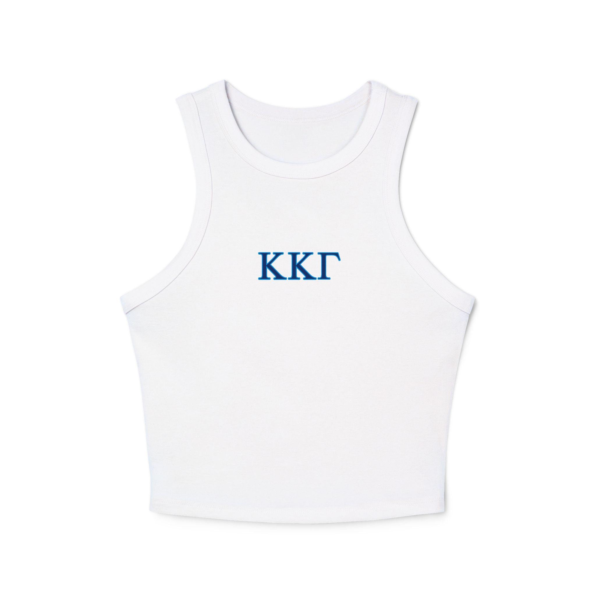 Kappa Kappa Gamma Tank Top Bella Canvas 1019 Cropped Tank KKG Greek Life Shirt Bid Day Tank Sorority Recruitment Top Big Little Gift