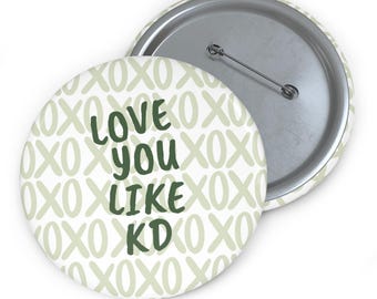 Te amo como a la hermandad Kappa Delta, pin, lindo accesorio de la vida griega, regalo grande o pequeño, botón del día de la iniciación, pin de la hermandad, XOXO