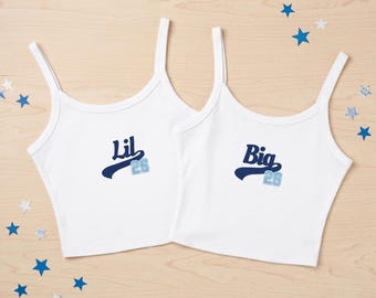 Baby-T-shirt en tanktop voor meisjesstudentenclub Big Little Baseball | Big Little Reveal-shirt Varsity | Home Run Sorority-merchandise