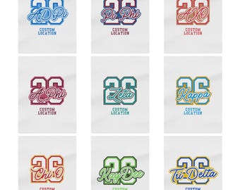 Manta personalizada para hermandad, manta para la vida griega, manta universitaria personalizada, regalo para hermanas mayores y menores, manta para dormitorio de hermandad.