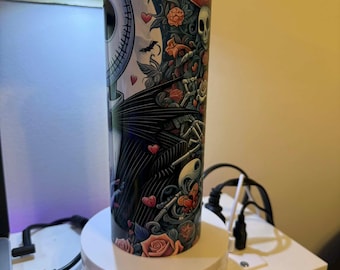 Vaso Jack y Sally – Taza de acero inoxidable con diseño de romance gótico, regalo inspirado en Tim Burton