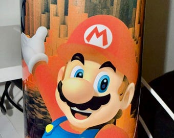 Vaso Mario Galaxy – Taza de acero inoxidable para aventuras, regalo para gamers, vaso inspirado en videojuegos.