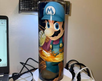 Vaso Mario Galaxy – Taza de acero inoxidable para aventuras, regalo para gamers, vaso inspirado en videojuegos.