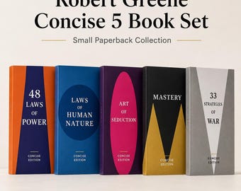 Ensemble de 5 livres concis Robert Greene, collection