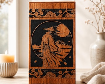 Samurai Memorial Box | Personalized Wooden Urn Box