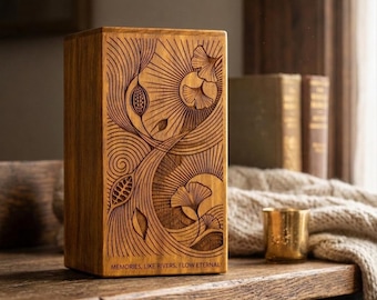Personalized Wooden Urn for Ashes Adult – Custom Engraved Memorial  Box, Handmade Cremation Urn