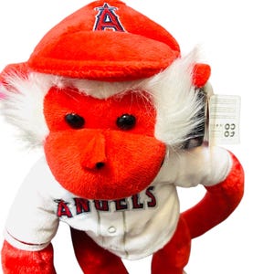 MLB -anaheim Angels Stadium Rally Monkey -with Tags Plush Baseball