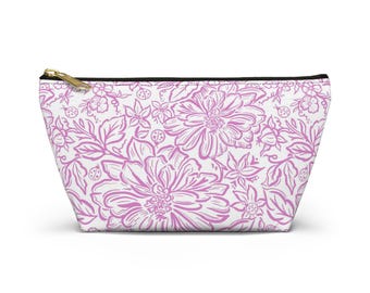 Estuche rosa para accesorios de dama