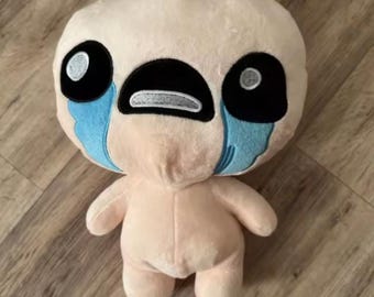 Crying Isaac Plush Toy: Soft Indie Game Character Doll, Gamer Gift