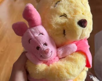 Winnie the Pooh & Piglet Plush – Disney Stuffed Animal Duo – Cute Hugging Bear Toy – Classic Character Gift 35cm