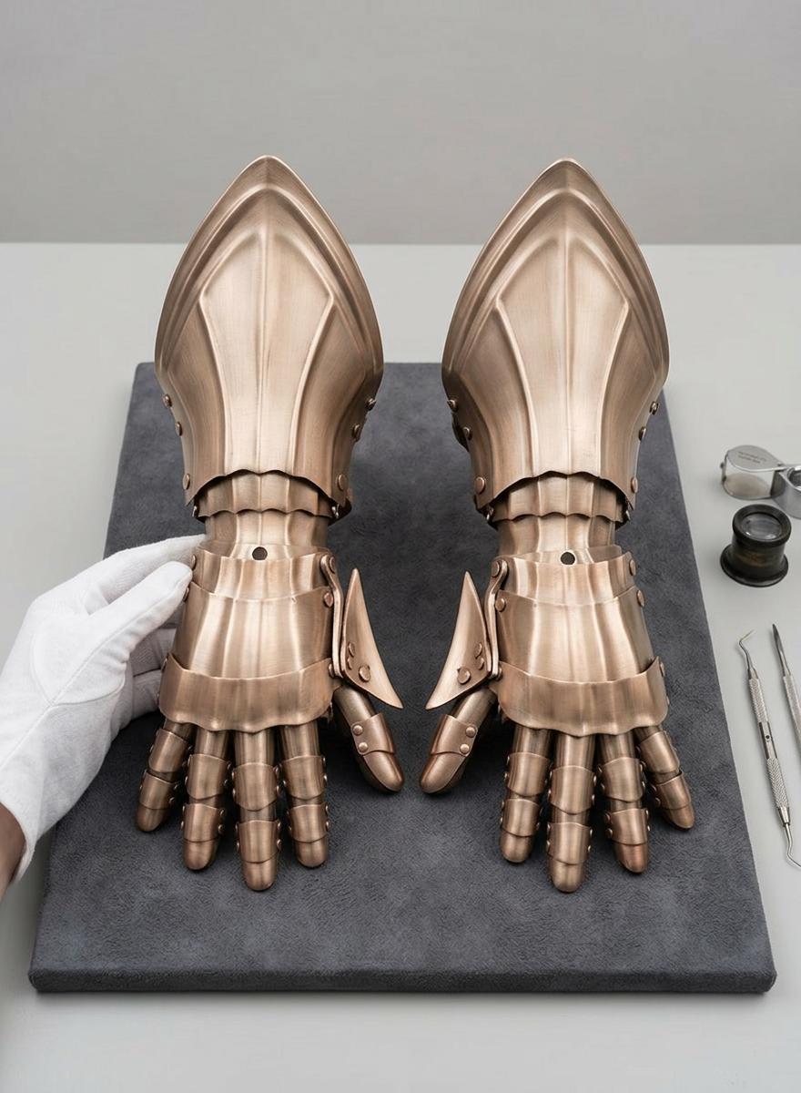 3D Printed Articulated Gauntlets, Lightweight Mechanical Hand Armor ...