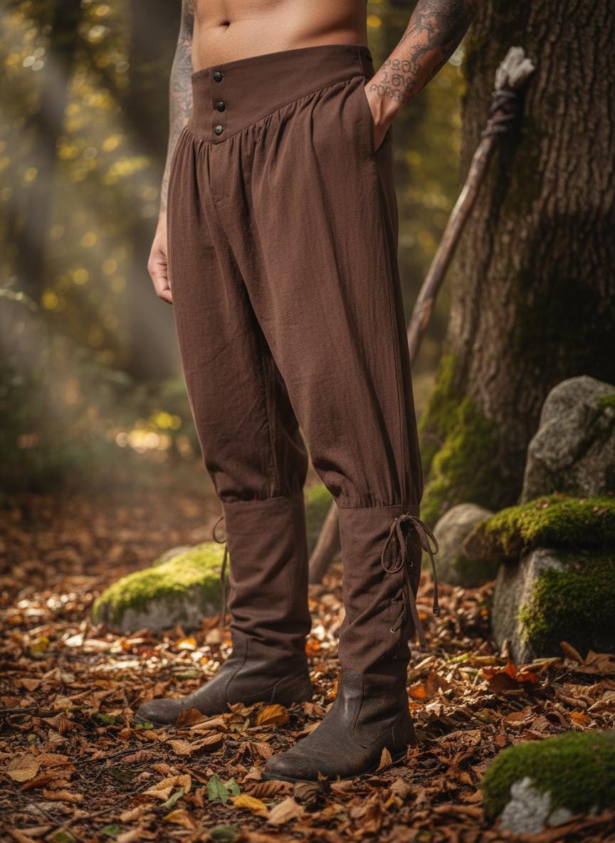 Pantalon médiéval large adulte - Deguisements Bacanal