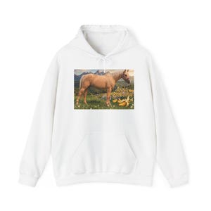 Anna Bananna Horse Hoodie | Horse Illustration Hooded Sweatshirt image 3