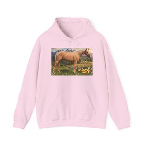 Anna Bananna Horse Hoodie | Horse Illustration Hooded Sweatshirt image 11
