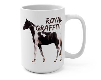 Royal Graffiti Horse-mugg | Keramisk kaffekopp 45 cl