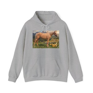 Anna Bananna Horse Hoodie | Horse Illustration Hooded Sweatshirt image 5