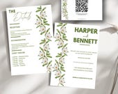 Minimalist Wedding Invitation Template Bundle, Editable Canva Invite Suite & Online RSVP, Printable Details, Perfect for Your Dream Wedding