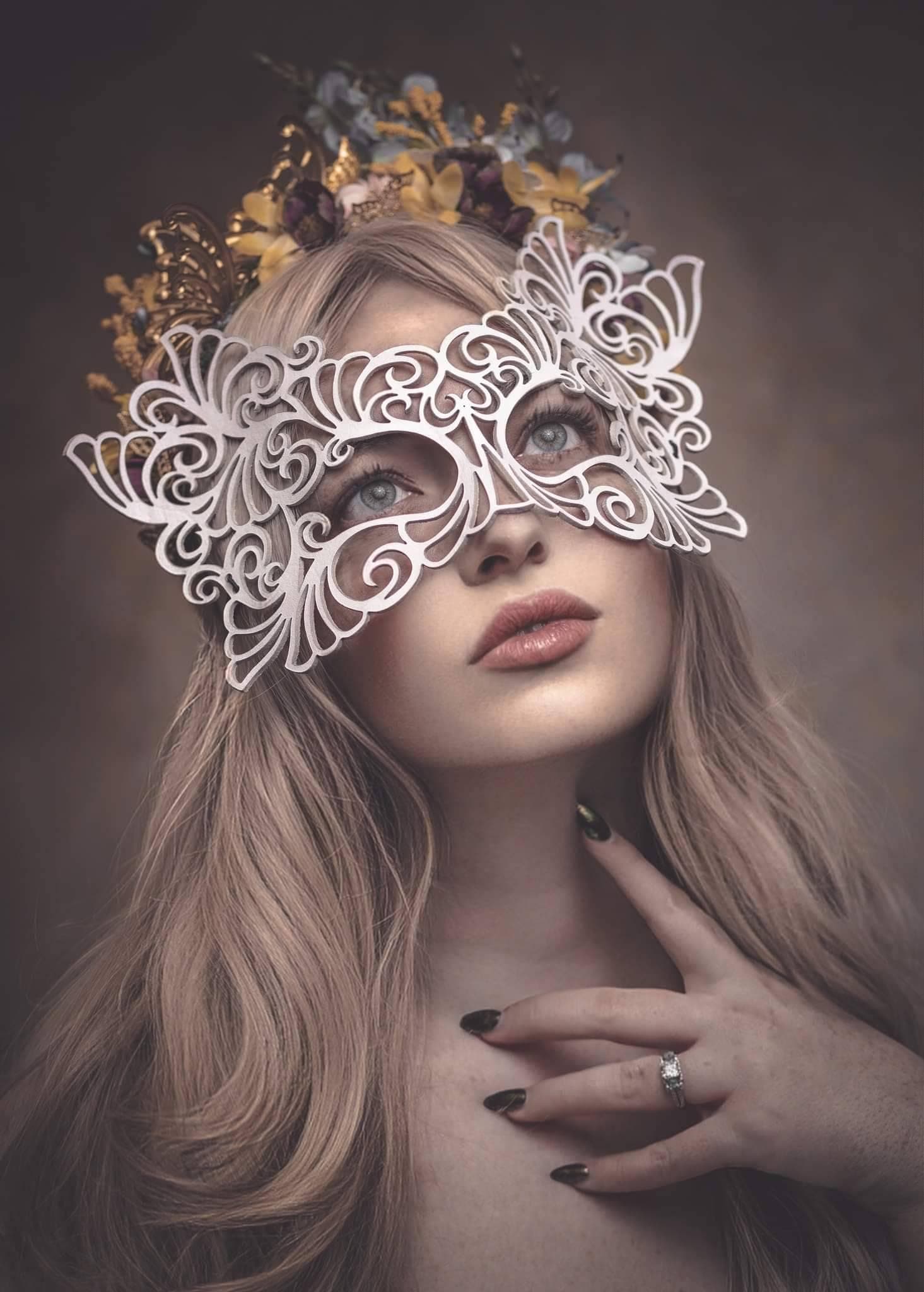 Rococo - Leather Masquerade Mask - Etsy