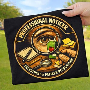 Professional Noticer PNG, Department of Pattern Recognition Design, Funny Intelligence Sarcastic Art, Researcher Analyst Gift.