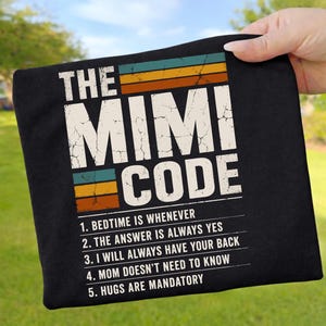 The Mimi Code PNG : Bedtime Is Whenever The Answer Is Always Moms Funny Humor Retro Clipart (Digital Download)