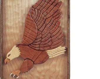 American Eagle Intarsia Project - Scroll Saw, Woodworking Project Plans