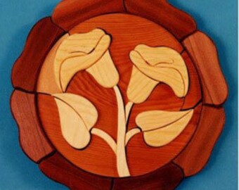 Easter Calla Lily Intarsia Project - Scroll Saw Pattern