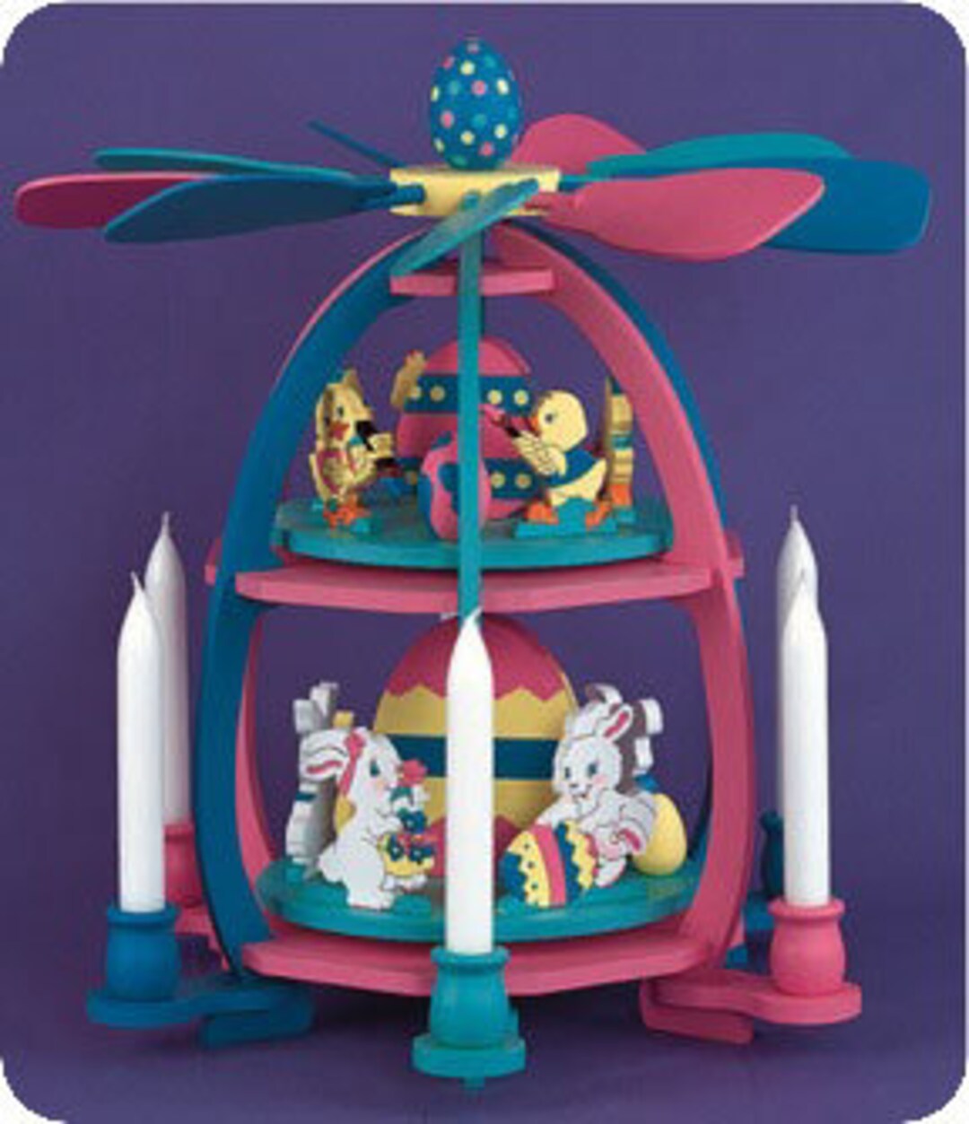 Easter Egg Candle Carousel Scroll Saw, Woodworking Project Plans Etsy