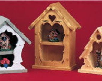 Birdhouse Shelf Projects - Scroll Saw, Woodworking Project Plans