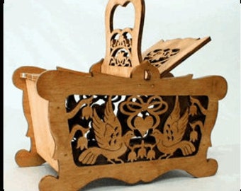 Hinged Basket Scroll Saw Project - Woodworking Project Plans