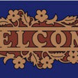 Welcome Sign Wall Plaque - Scroll Saw, Woodworking Project Plans