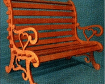 Doll Size Love Bench Project - Scroll Saw, Woodworking Project Plans