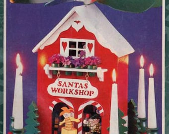 Santa's Workshop Candle Carousel Project - Scroll Saw, Woodworking Project Plans