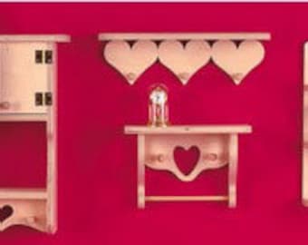 Country Shelf Project Set #2 - Scroll Saw, Woodworking Project Plans