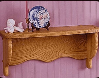 Large Wall Shelf  Project - Scroll Saw, Band Saw, Woodworking Project Plans