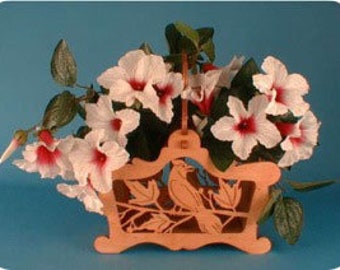 Cardinal Flower Basket Project - Scroll Saw, Woodworking Project Plans
