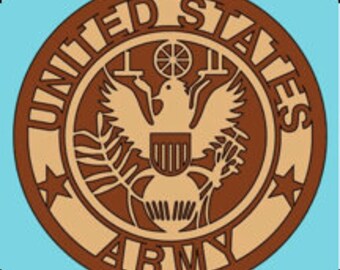 Army Wall Plaque Project - Scroll Saw, Woodworking Project Plans