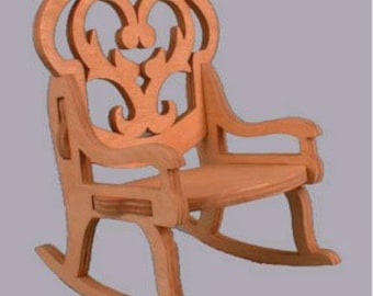 Doll Size Rocking Chair Project  - Woodworking Project Plans