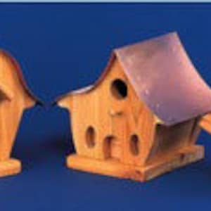 Three Copper Roof Birdhouse Projects - Scroll Saw, Woodworking Project Plans