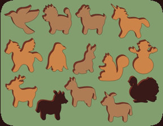 Toy / Animal Cut-out Project Set d Scroll Saw - Etsy