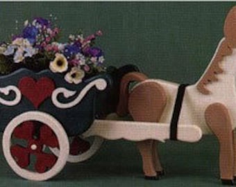 Donkey & Cart Planter Project - Scroll Saw, Woodworking Project Plans
