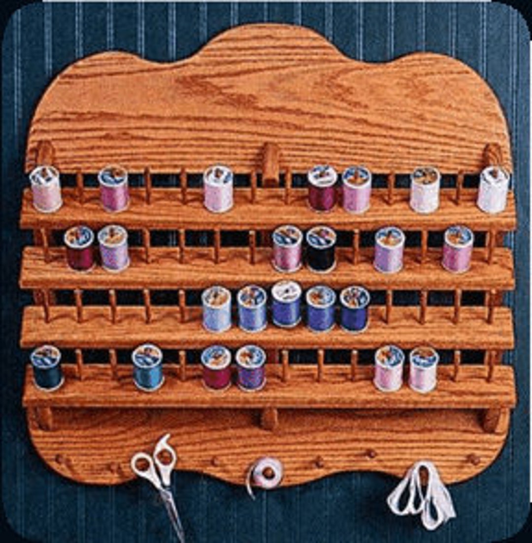 Thread Holder Project Woodworking Project Plans Etsy