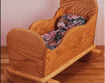 Doll Size Cradle - Woodworking Project Plans