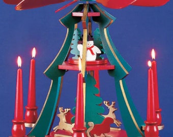 Christmas Candle Carousel - Scroll Saw, Woodworking Project Plans