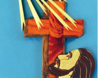 Jesus' Eyes on The Father Intarsia Project - Scroll Saw, Woodworking Project Plans