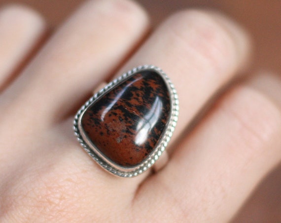 MAGIC JASPER RING - Agate Unisex Ring - Adjustable - Sterling silver Crystal ring - Healing Crystal Bespoke Ring - One size - Semi precious