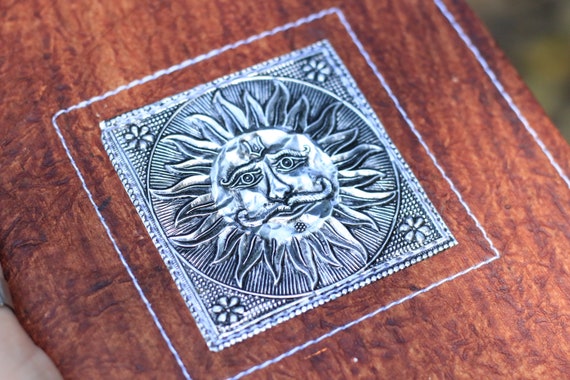 SUN JOURNAL - Hippie Notebook - Photo album - Dream Book - Artist - Student - Creative - Musician - Spell Book - Yoga Meditation Journal